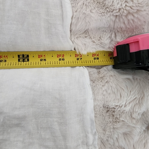 White 100% Linen Maxi Dress - Picture 15 of 16